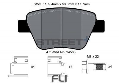 Pagid Street+ Remblokken - T8080SP2001