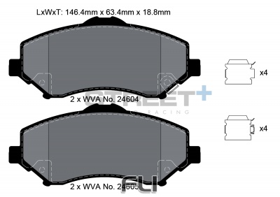 Pagid Street+ Remblokken - T8082SP2001