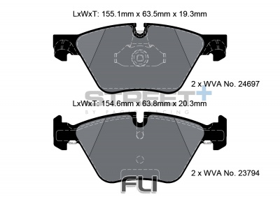 Pagid Street+ Remblokken - T8089SP2001