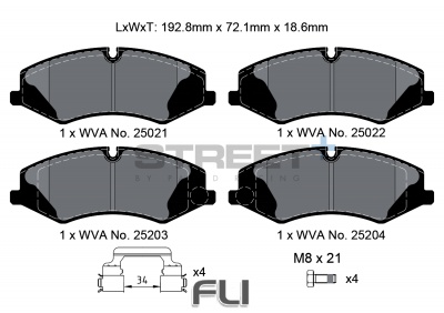 Pagid Street+ Remblokken - T8103SP2001