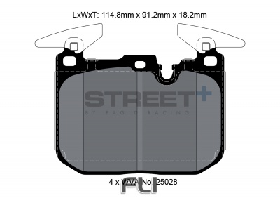 Pagid Street+ Remblokken - T8104SP2001