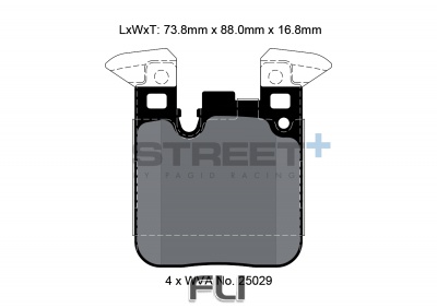 Pagid Street+ Remblokken - T8105SP2001
