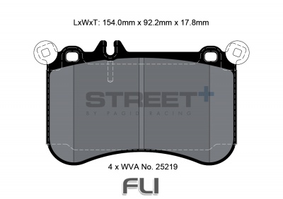 Pagid Street+ Remblokken - T8116SP2001