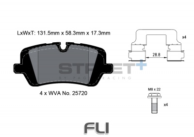 Pagid Street+ Remblokken - T8123SP2001
