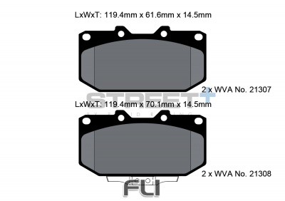 Pagid Street+ Remblokken - T8154SP2001