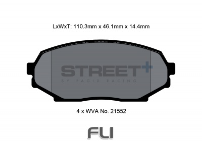 Pagid Street+ Remblokken - T8157SP2001