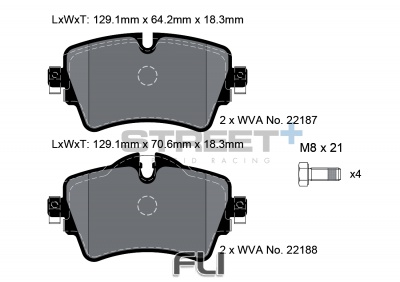 Pagid Street+ Remblokken - T8161SP2001