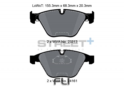 Pagid Street+ Remblokken - T8169SP2001