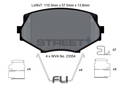 Pagid Street+ Remblokken - T8171SP2001