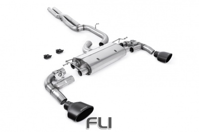 Particulate Filter-back OPF/GPF Back with Cerakote Black Ovals - ECE Approved - SSXSE263