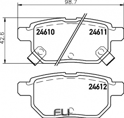 Pedders Brake Pads (Pedders-6700018)