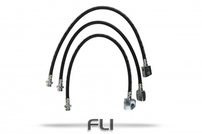 Pedders Extended Rubber Brake Hose Kit (ABS) (Pedders-5500)
