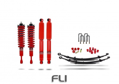 Pedders Heavy Duty Load Carrying and Towing Suspension Kit. With Assembled struts. Toyota Hilux Mk6 and 7 (Pedders-803158)