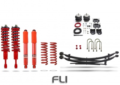 Pedders Heavy Duty Load Carrying and Towing Suspension kit. With Supplementary air bags & Assembled struts.  Ford Ranger, PX (Pedders-803120)