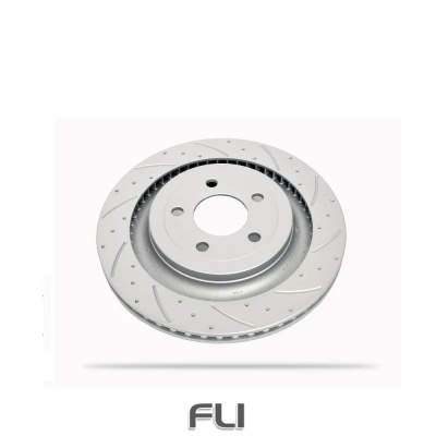 Pedders Slotted & Dimpled Geomet Coated Rotor (Pedders-6560088SGR)