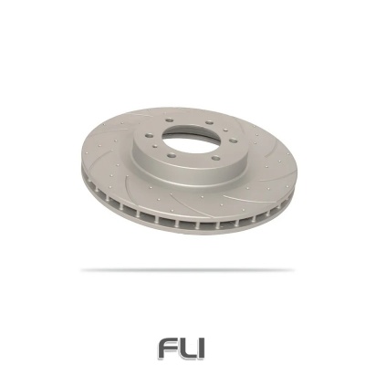 Pedders Slotted & Dimpled Geomet Coated Rotor (Pedders-6560089SGR)