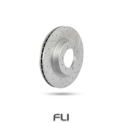 Pedders Slotted & Dimpled Geomet Coated Rotor (Pedders-6560091SGR)