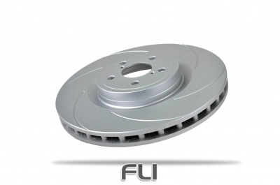 Pedders Slotted Geomet Coated Rotor (Pedders-6150654SGR)