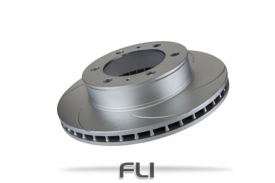 Pedders Slotted Geomet Coated Rotor (Pedders-6208450SGR)