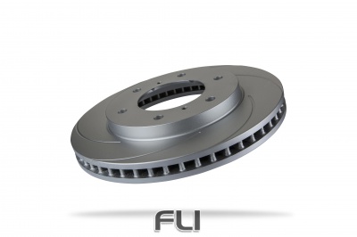 Pedders Slotted Geomet Coated Rotor (Pedders-6208700SGL)