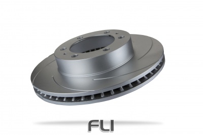 Pedders Slotted Geomet Coated Rotor (Pedders-6218350SGR)