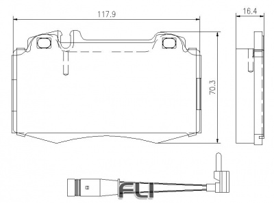 Pedders SportsRyder EURO Kevlar Ceramic Pads (Inc. Sensor) (Pedders-6720038E)