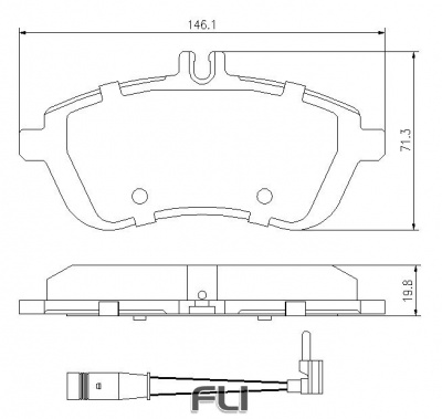 Pedders SportsRyder EURO Kevlar Ceramic Pads (Inc. Sensor) (Pedders-6720054E)