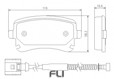 Pedders SportsRyder EURO Kevlar Ceramic Pads (Inc. Sensor) (Pedders-6720061E)