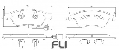 Pedders SportsRyder EURO Kevlar Ceramic Pads (Inc. Sensor) (Pedders-6720062E)