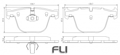 Pedders SportsRyder EURO Kevlar Ceramic Pads (Pedders-6720039E)