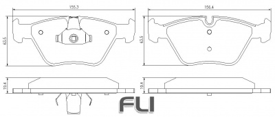 Pedders SportsRyder EURO Kevlar Ceramic Pads (Pedders-6720040E)