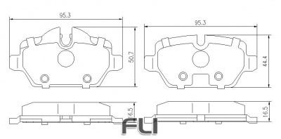 Pedders SportsRyder EURO Kevlar Ceramic Pads (Pedders-6720044E)