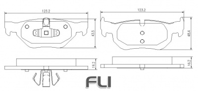 Pedders SportsRyder EURO Kevlar Ceramic Pads (Pedders-6720048E)