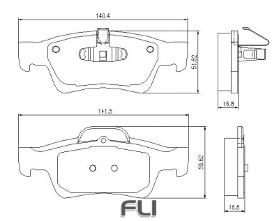 Pedders SportsRyder EURO Kevlar Ceramic Pads (Pedders-6720053E)