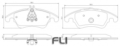 Pedders SportsRyder EURO Kevlar Ceramic Pads (Pedders-6720056E)