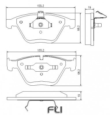 Pedders SportsRyder EURO Kevlar Ceramic Pads (Pedders-6720059E)