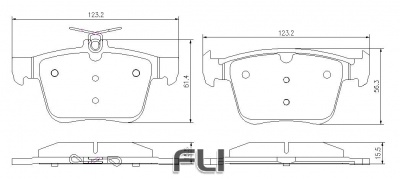 Pedders SportsRyder EURO Kevlar Ceramic Pads (Pedders-6720075E)