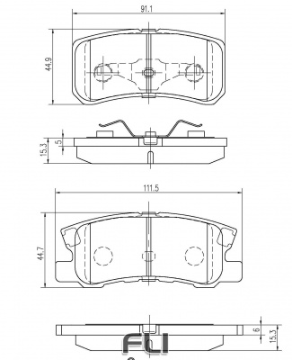 Pedders TrakRyder Kevlar Ceramic Pads (Pedders-6820590)