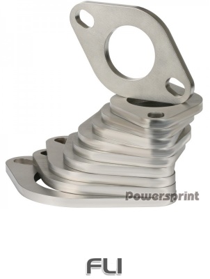 RVS 2-Gaats Uitlaatflens 63,5mm