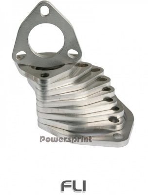 RVS 3-Gaats Uitlaatflens 63,5mm