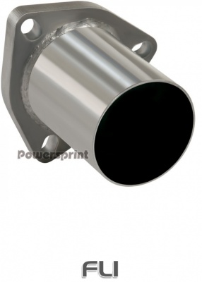 RVS 3-Gaats Flens met buis 65mm