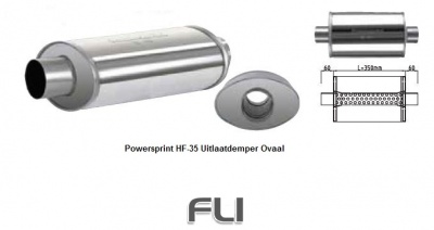 Powersprint Uitlaat Demper SD-908917