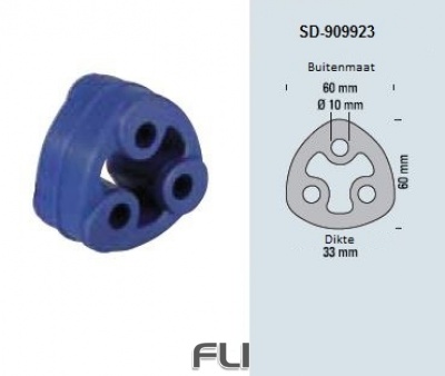 Powersprint Uitlaatrubber SD-909923