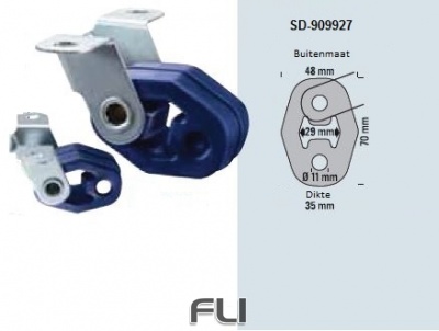 Powersprint Uitlaatrubber SD-909927