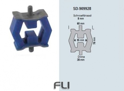 Powersprint Uitlaatrubber SD-909928