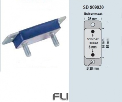 Powersprint Uitlaatrubber SD-909930