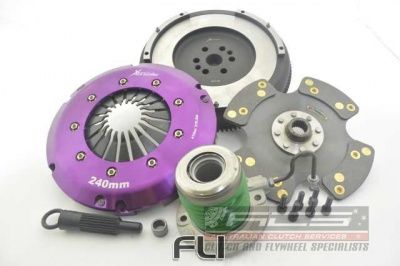 KFD24682-1P Race Carbon Blade Clutch Kit Incl Flywheel &amp; Concentric Slave Cilinder - Ford Mustang 2.3