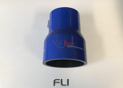 Rechte Reducer Polyester 10-8mm Blauw