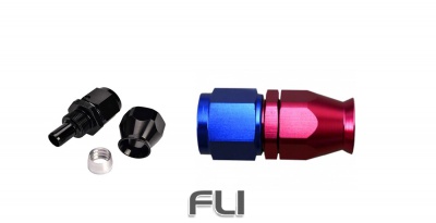 Rechte Schroef Fitting (PTFE) Dash08 Zwart