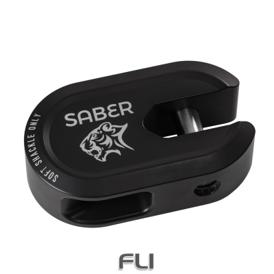 Saber 7075 Alloy Winch Shackle Short - Cerakote Black (SBR-AWSSCBLK)
